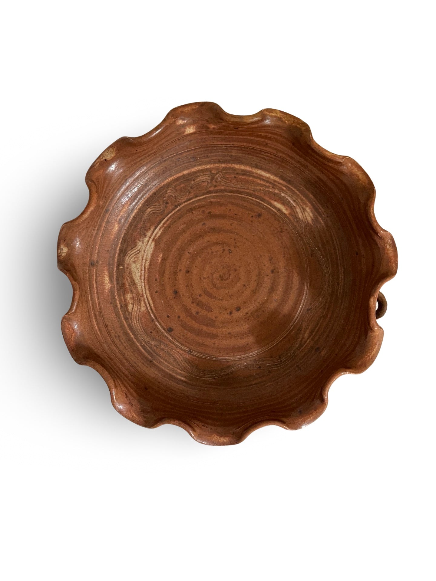 Hand Thrown Clay Pottery Pie Dish