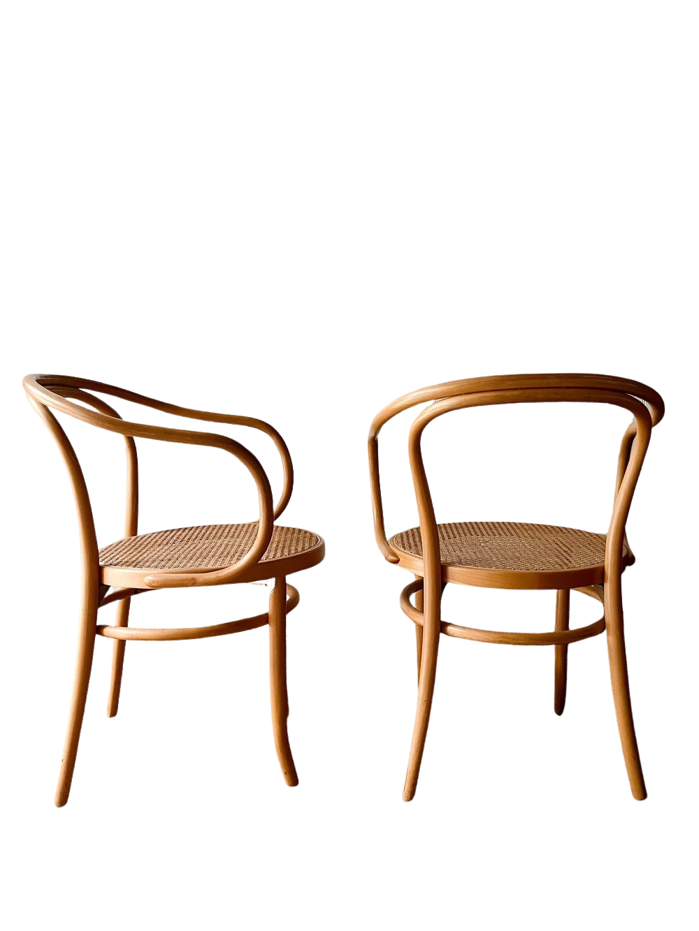 Set of Four Vintage No. 9 Thonet Armchairs