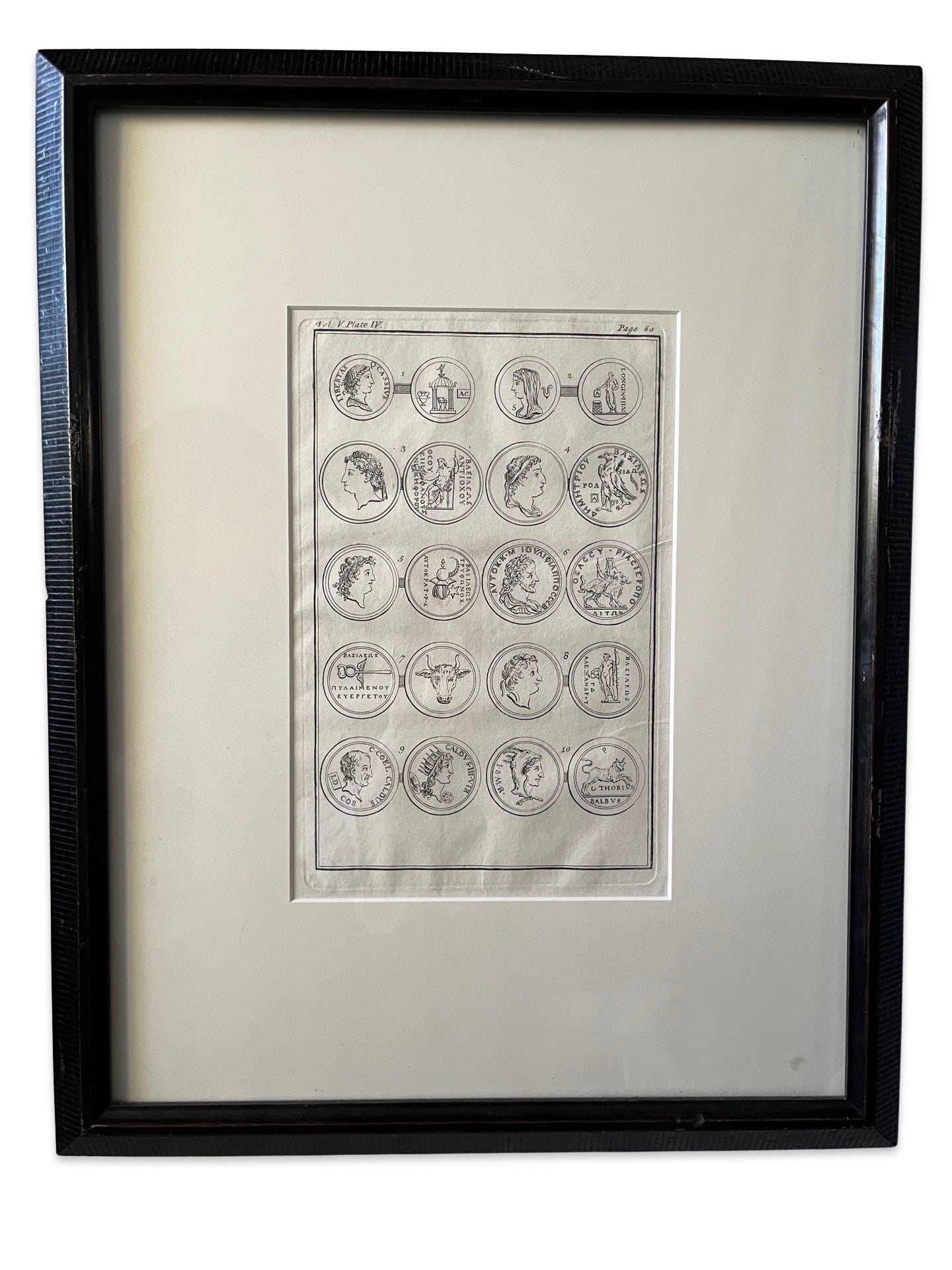Set of 3 Framed Vintage Coin Prints