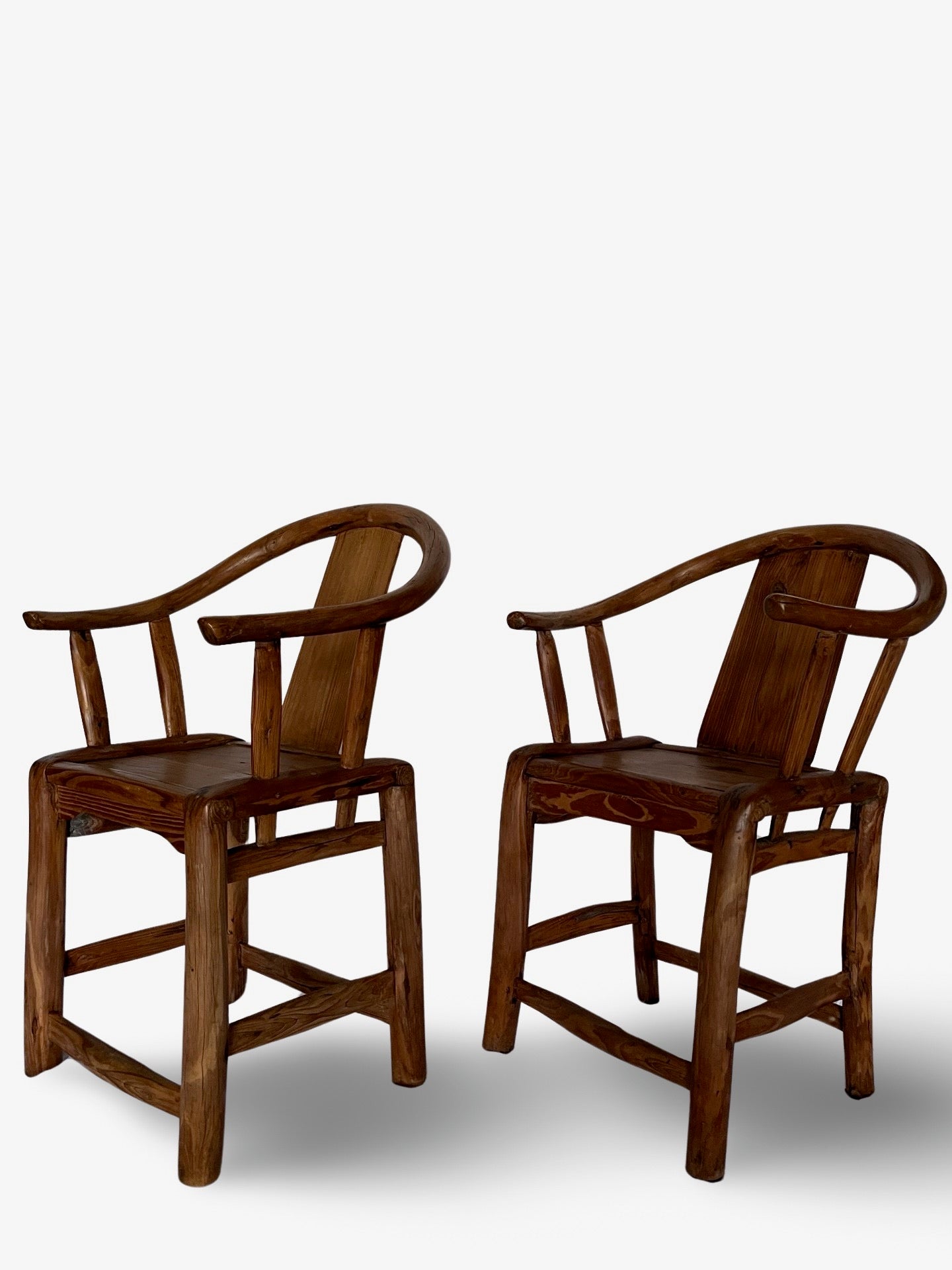 Pair of Hand Made Asian Style Chairs