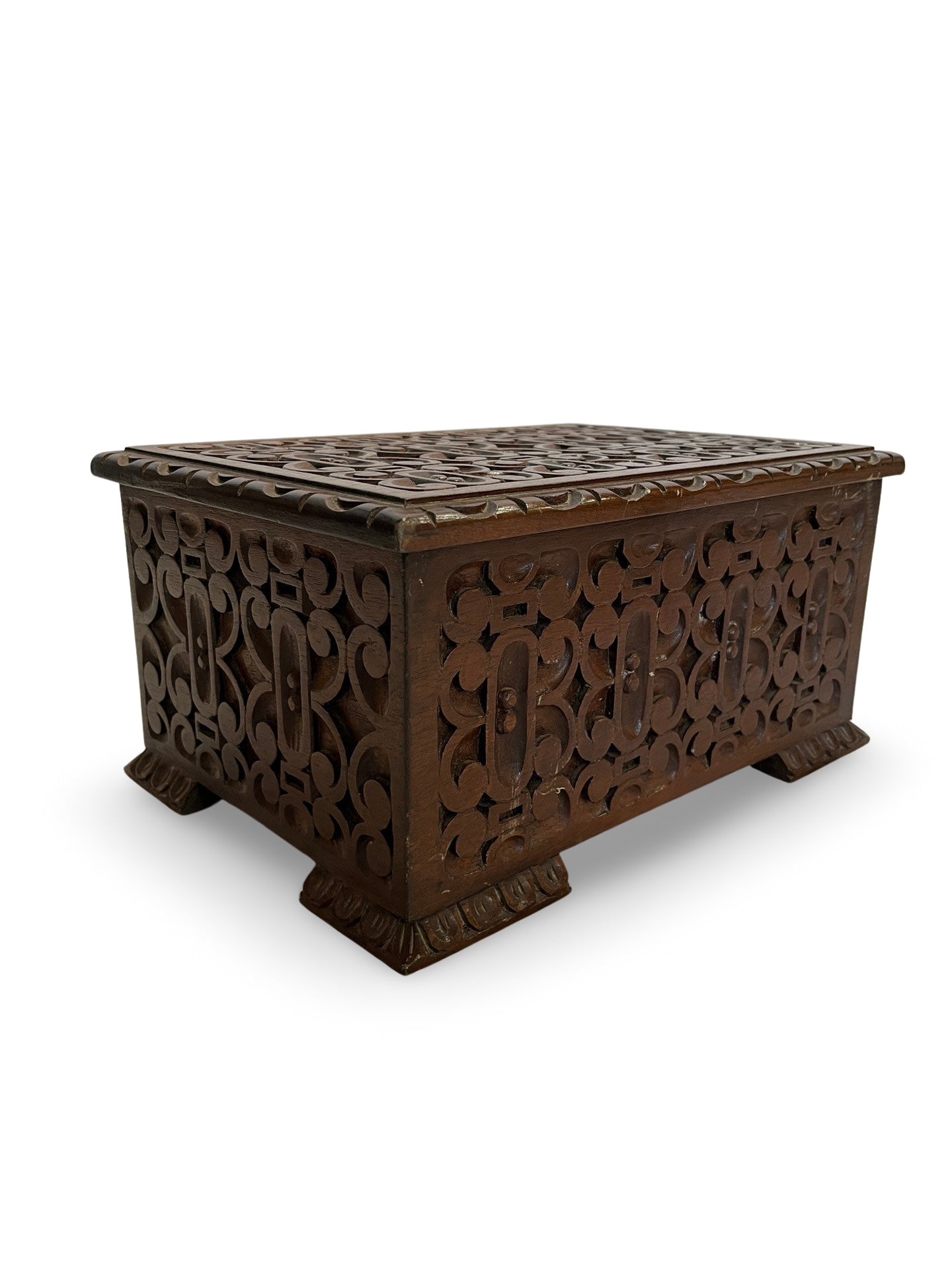 Vintage Carved Decorative Box