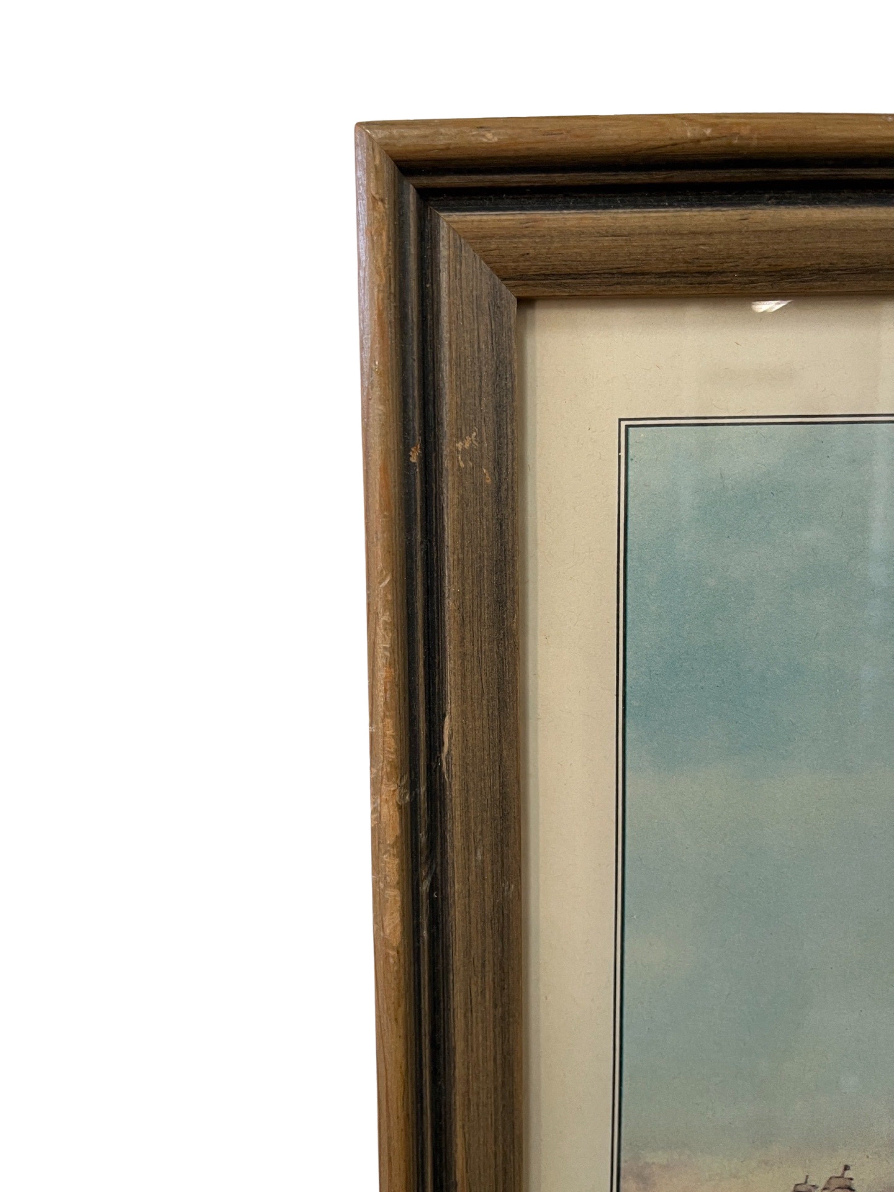 Pair of Antique Nautical Ship Prints