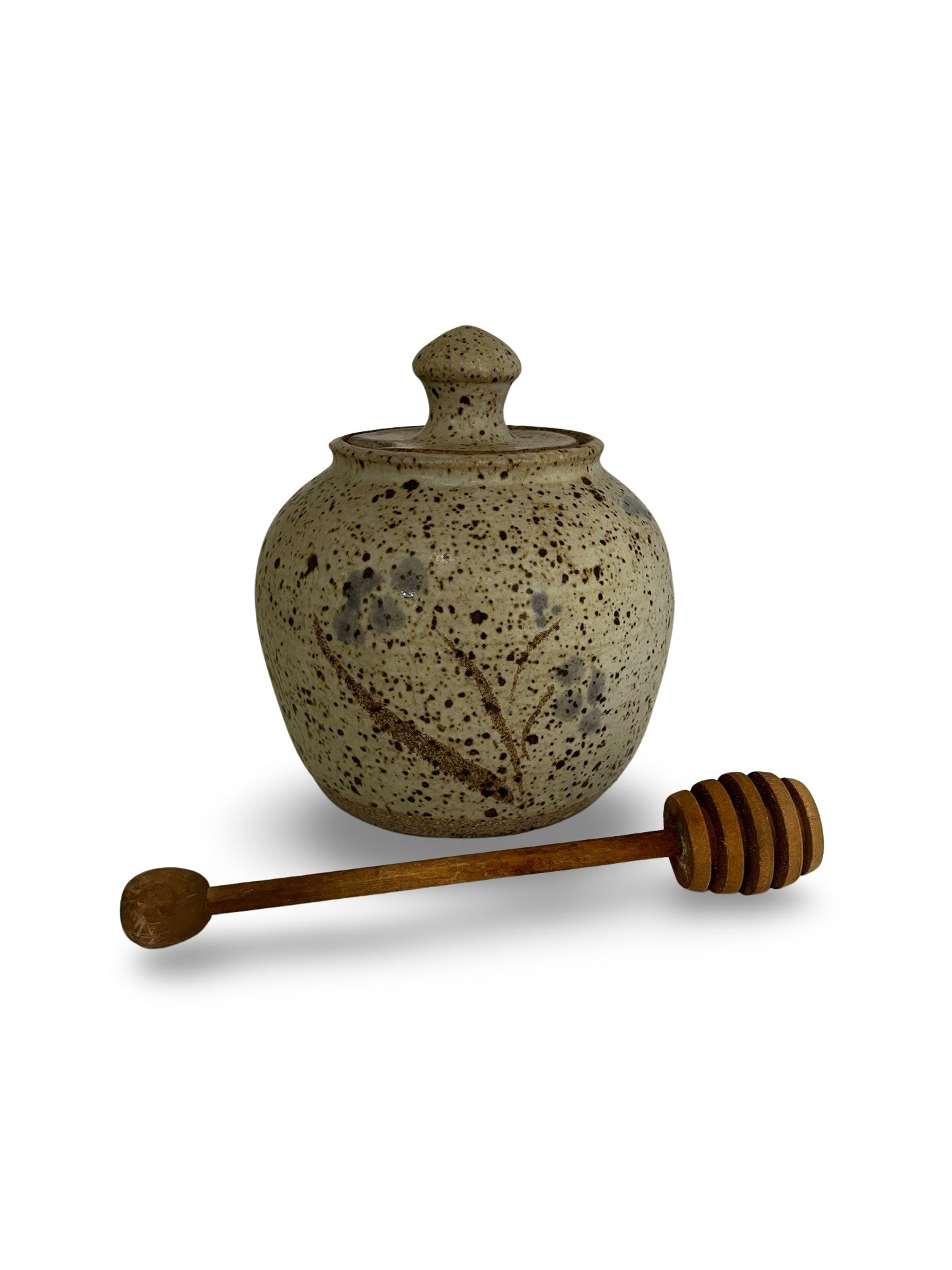 Vintage Pottery Honey Pot