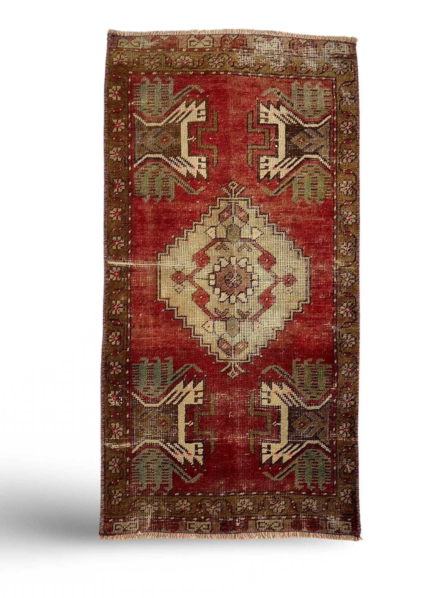 Vintage Turkish Throw Rug