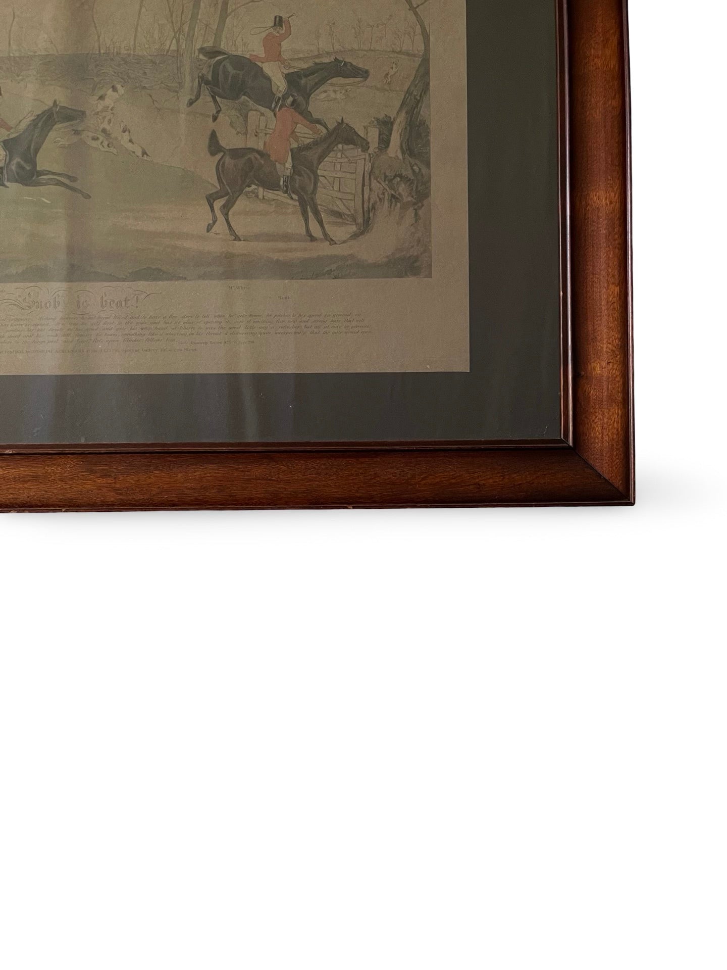 Vintage Hunt Print, "Snob is Beat!"