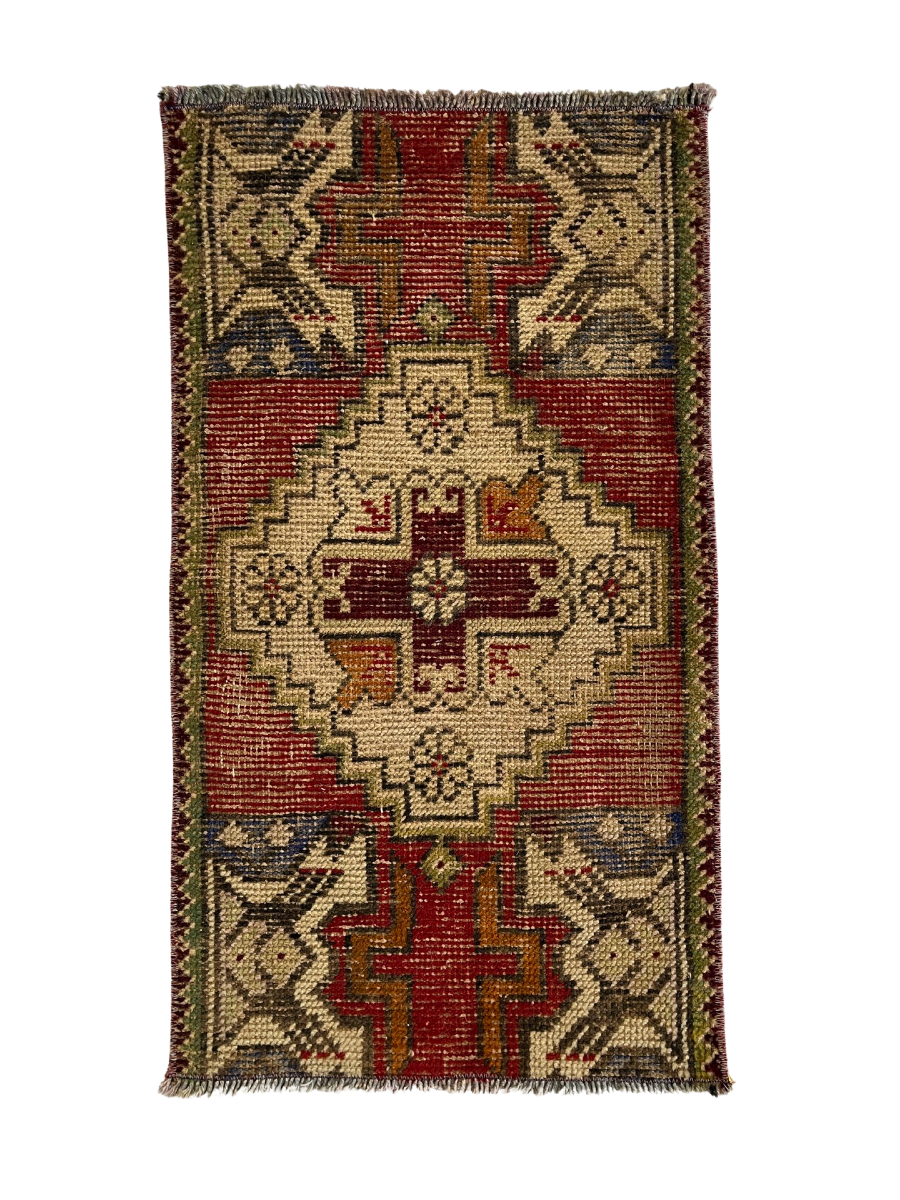 Vintage Turkish Throw Rug