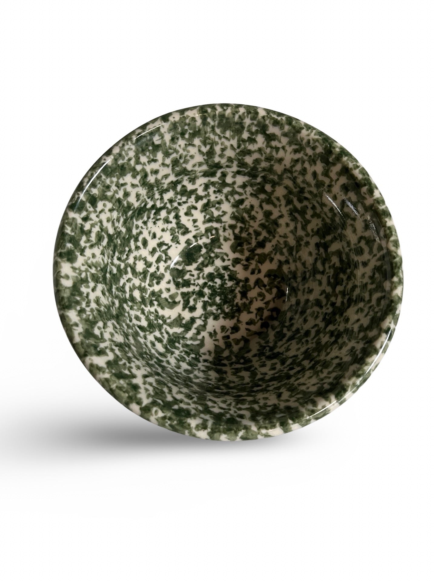 Green Spongeware Bowl, by Gerald Hevn