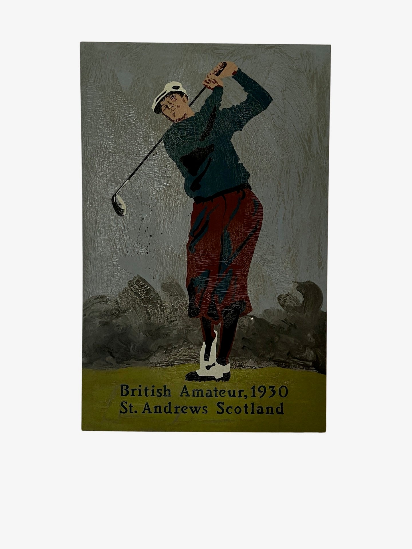 Scottish Golfer Painting