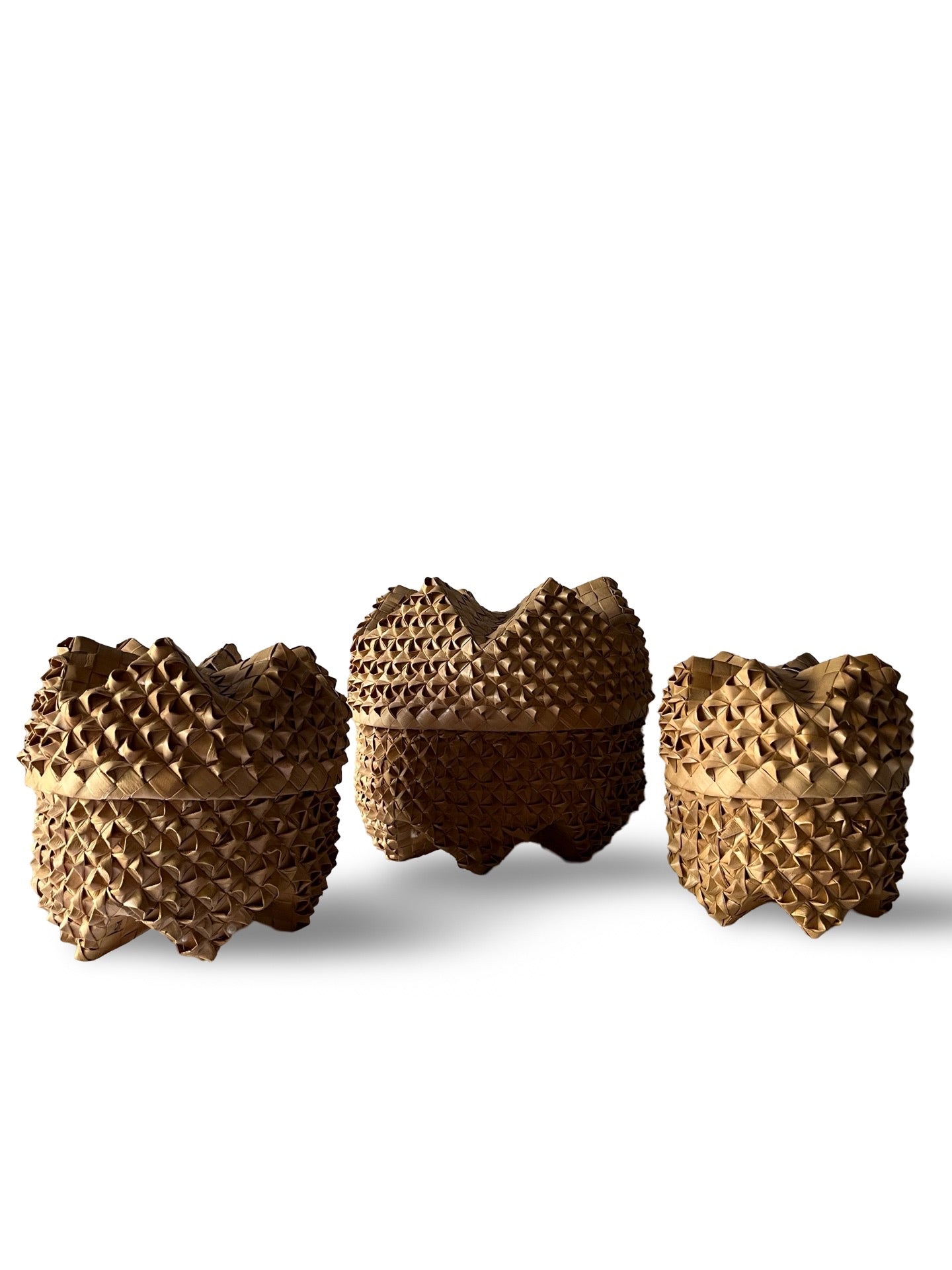 Set of Three Woven Nesting Baskets