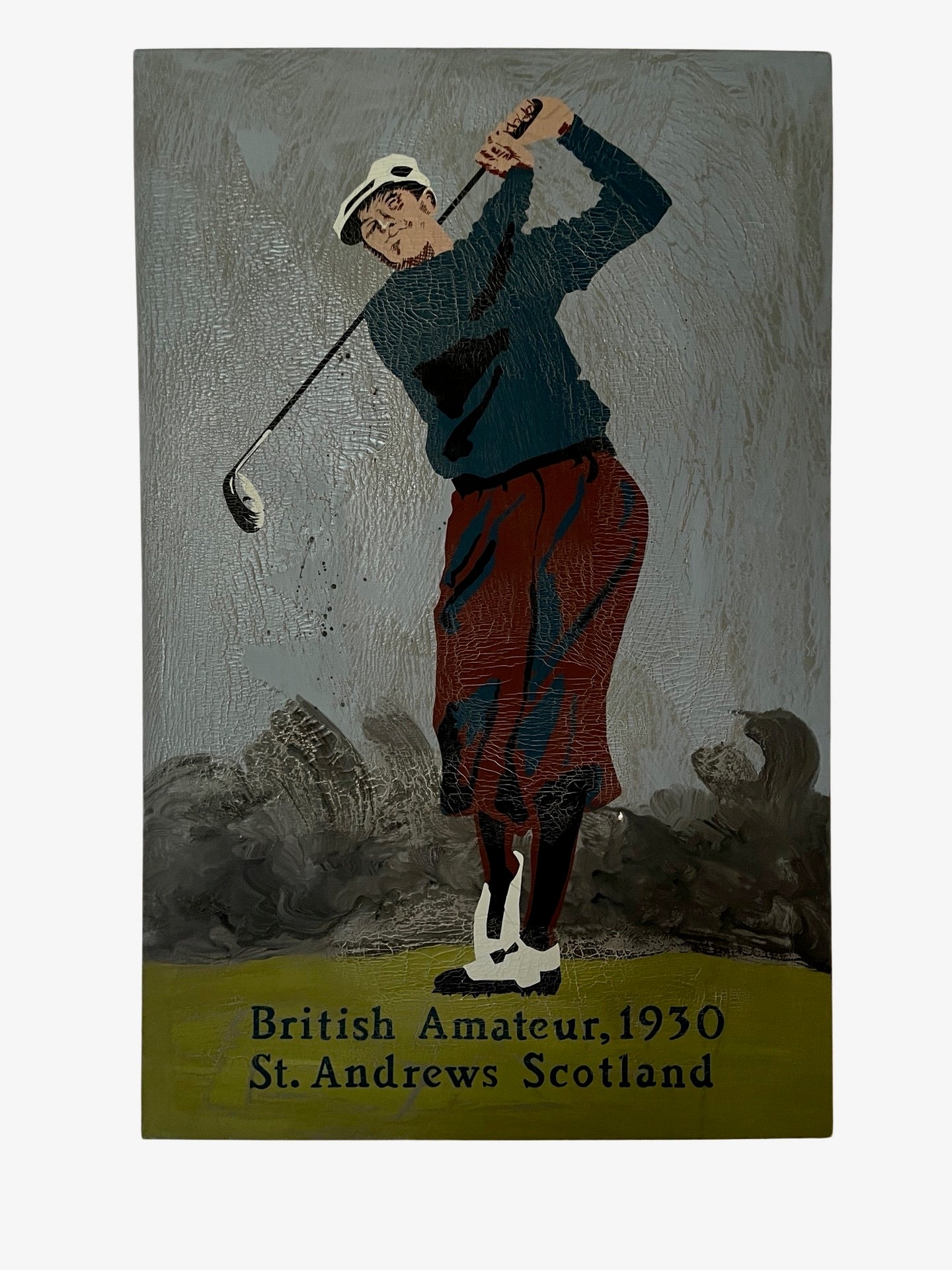 Scottish Golfer Painting