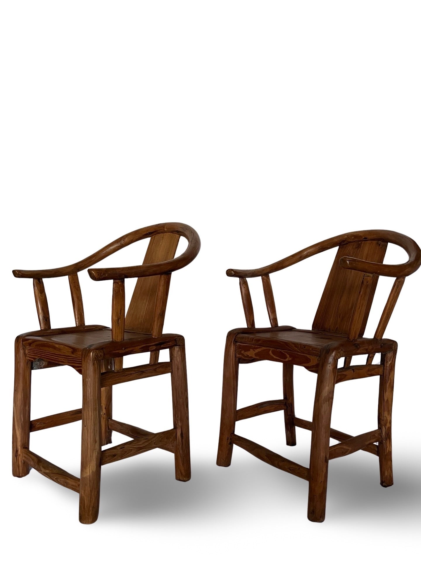 Pair of  Hand Made Asian Style Chairs