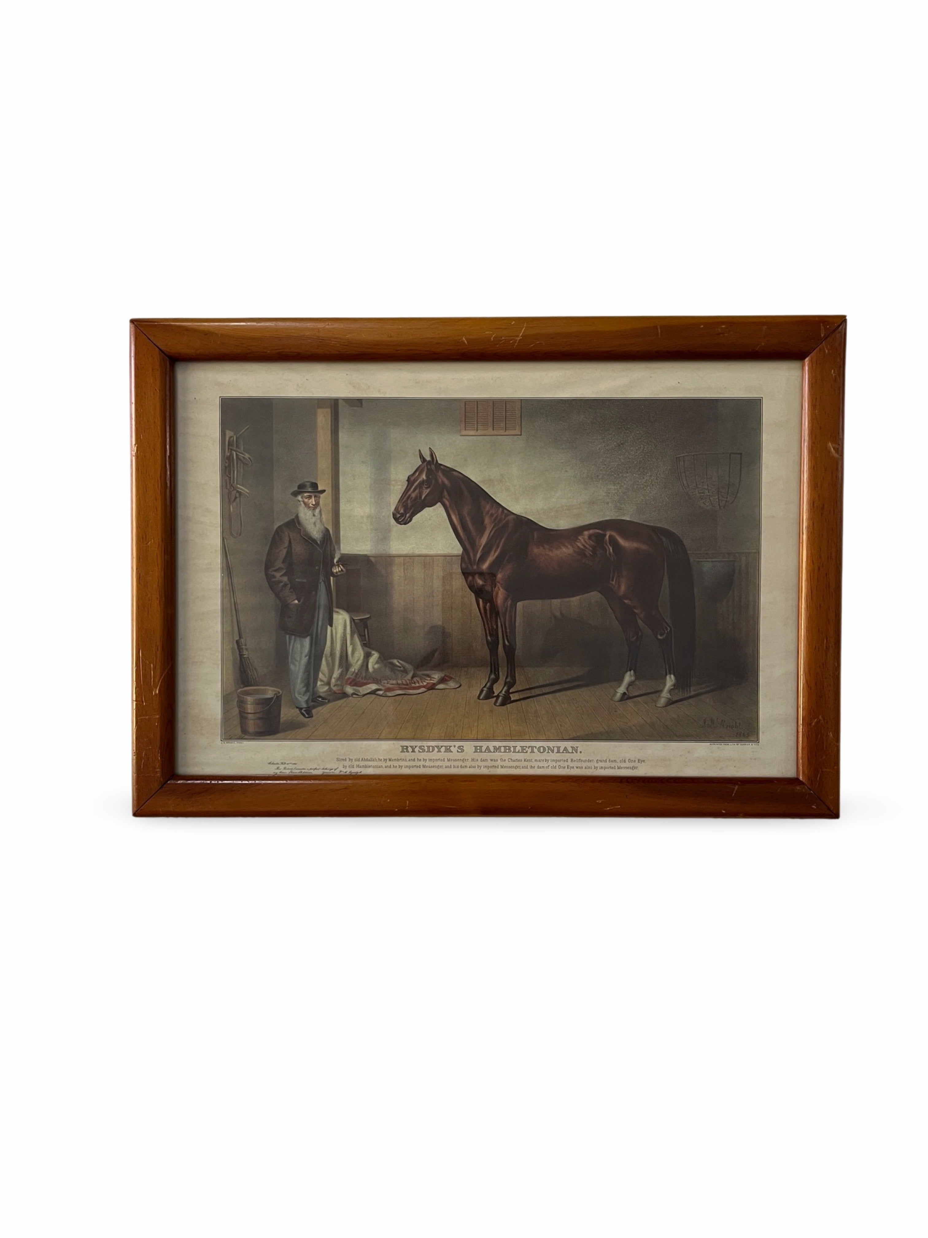 Vintage Rysdyk's Hambletonian Print