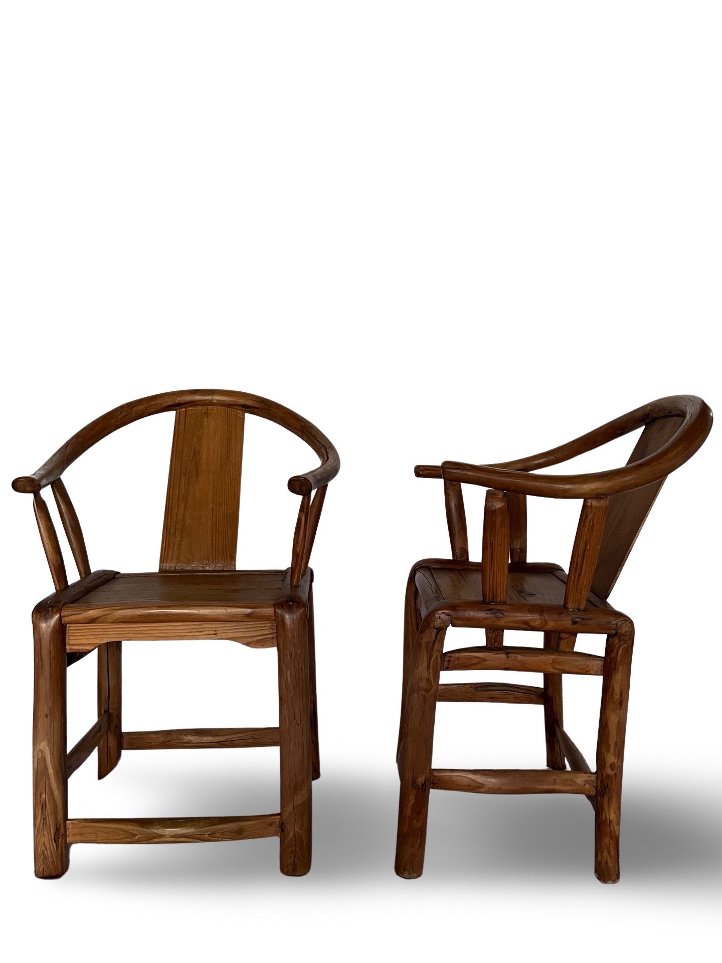 Pair of  Hand Made Asian Style Chairs