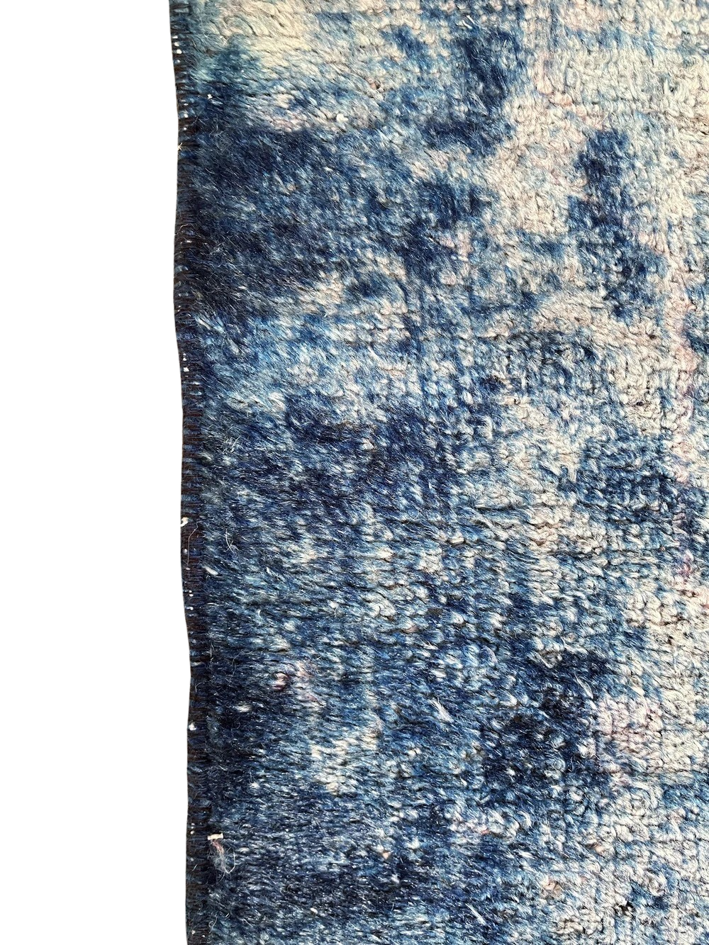 Vintage Blue Overdyed Rug