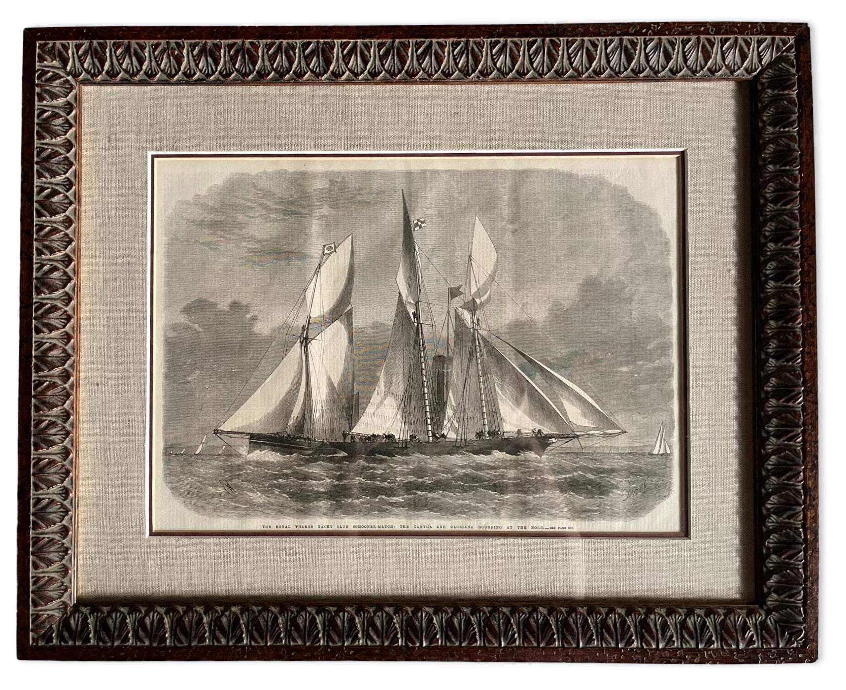 Framed Schooner Print