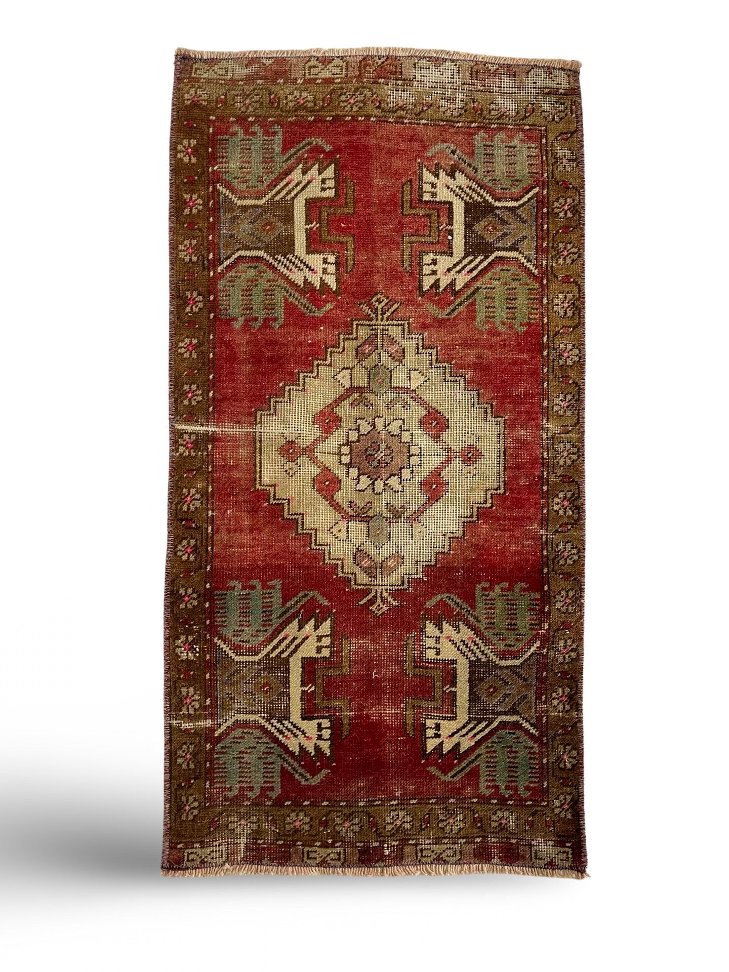 Vintage Turkish Throw Rug