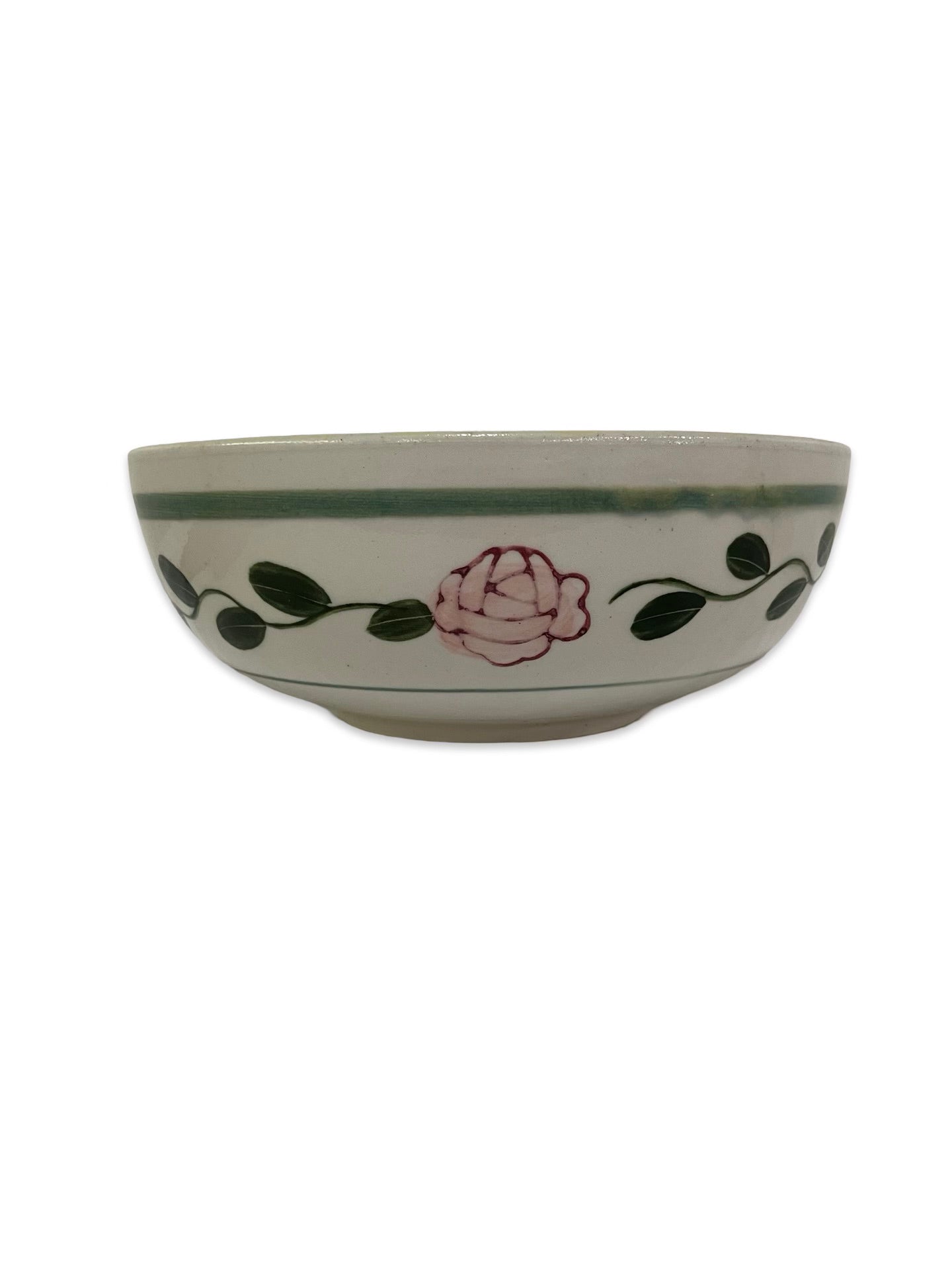 Vintage Hand-Painted Salad Bowl Set