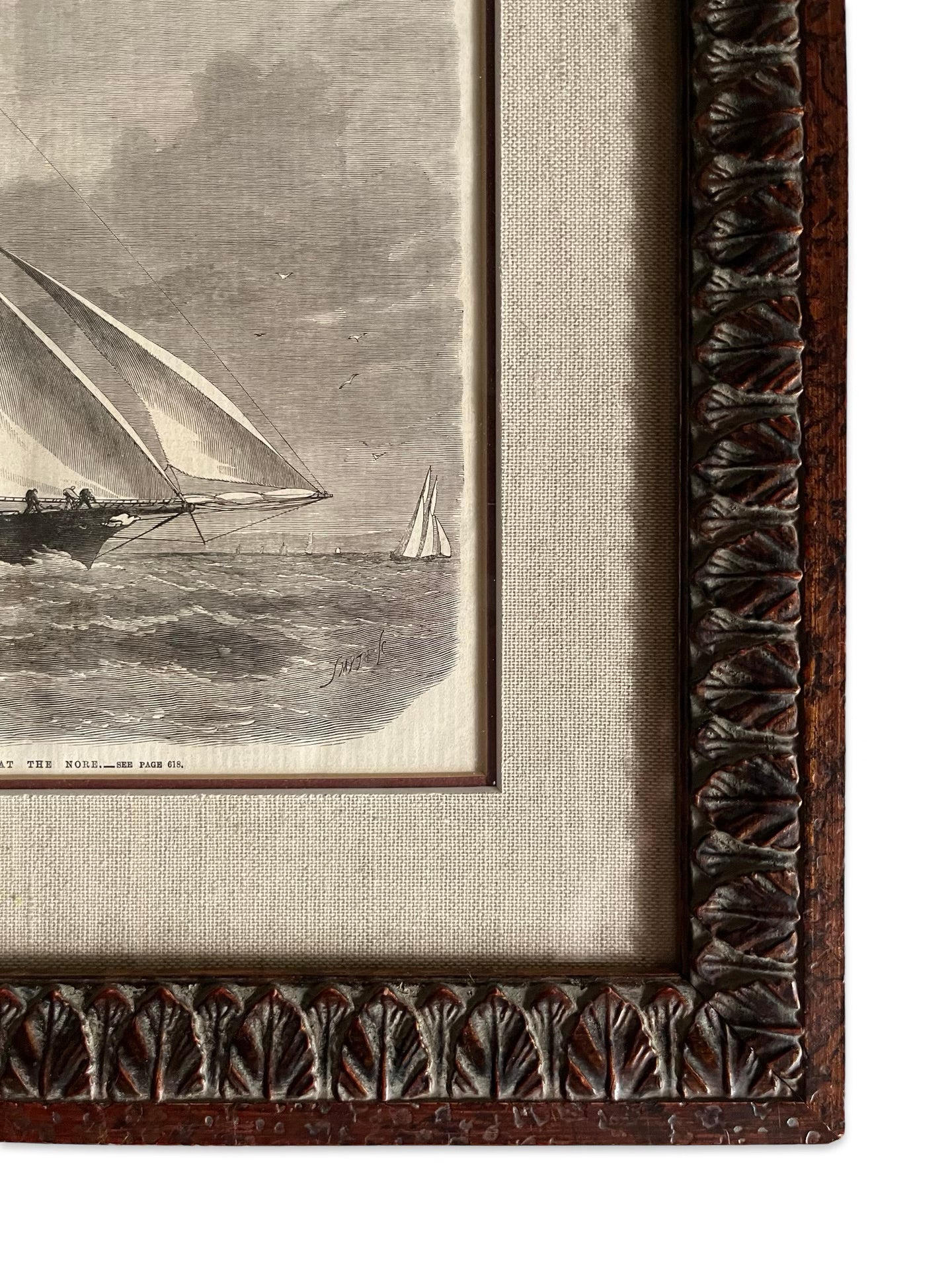 Framed Schooner Print