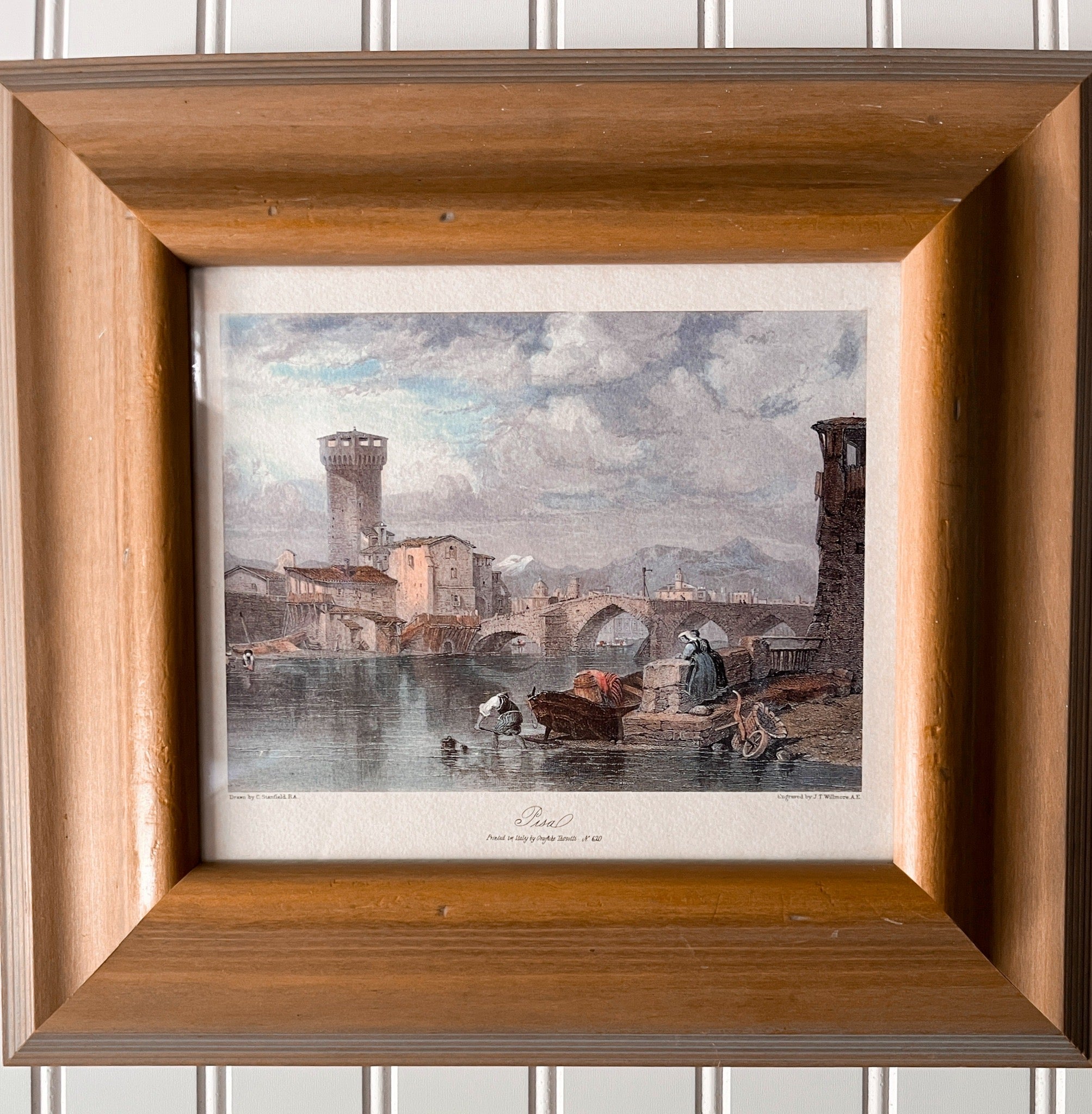 Vintage Set of Four Italian Cityscapes