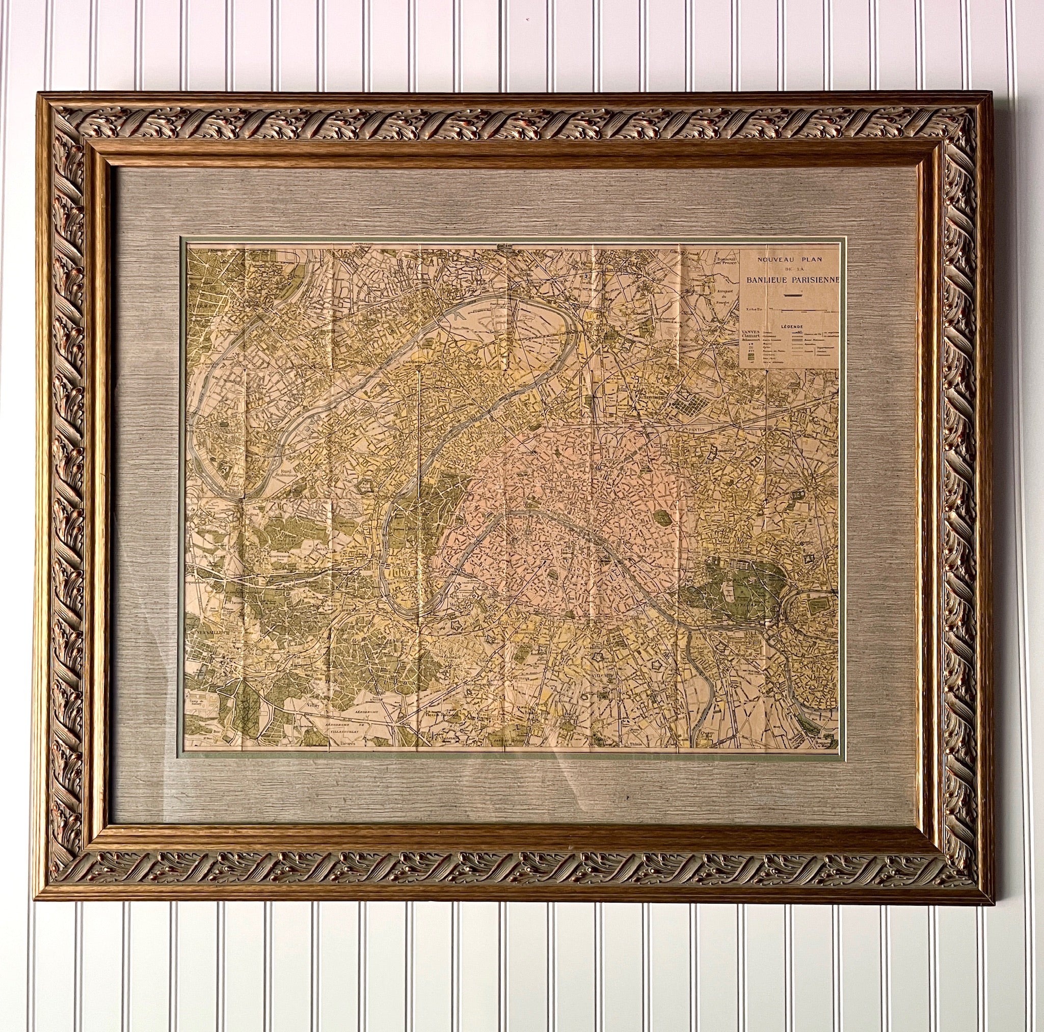 Vintage Map of Paris