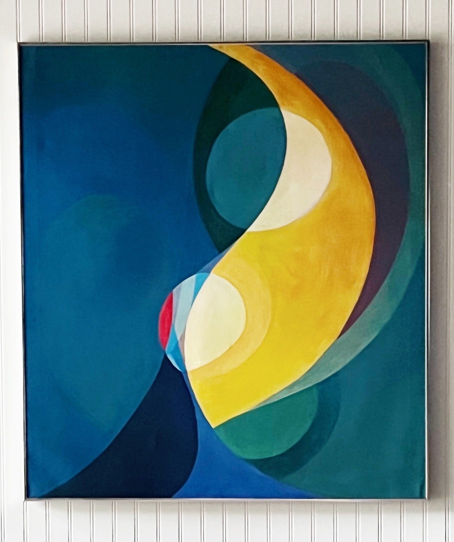 Vintage Midcentury Modern Abstract Painting